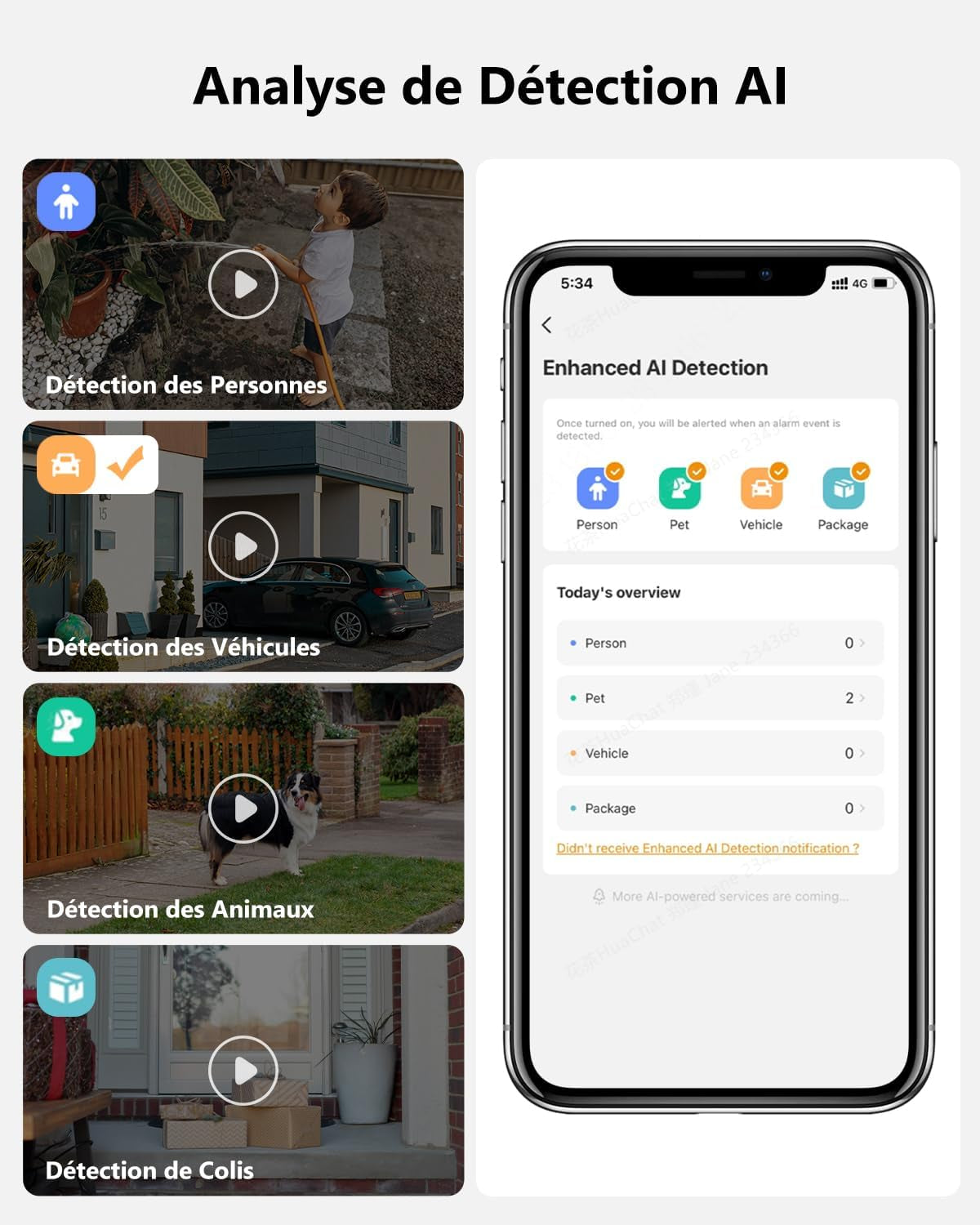 3K(5MP) Lot De 2 Caméras Surveillance Wifi Extérieure 360° | Vision Nocturne Couleur 30M, Détection De Personne/Véhicule, Suivi Intelligent, IP66, Wifi 2.4Ghz/Wifi 6,Audio Bidirectionnel