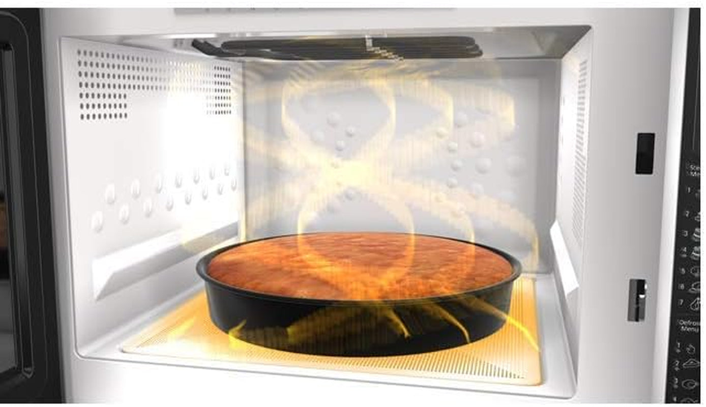 Whirlpool MWF 427 SL Four À Micro-Ondes Extra Space + Grill, 25 Litres, Argent, Avec Steamer, Grille Haute Et Plate Crisp + Poignée, 800 + 1000 W