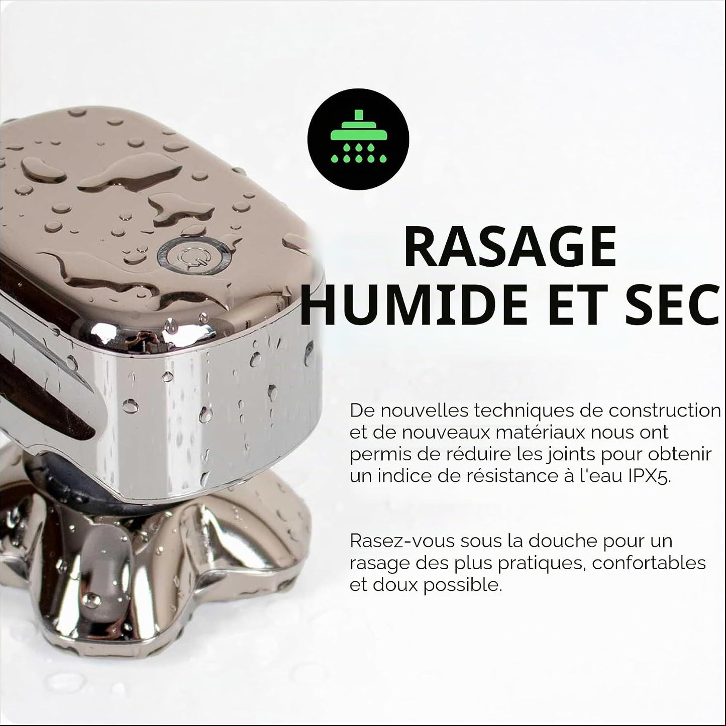 Pitbull Platinum Pro - Rasoir Électrique Homme - Sans Fil, Rechargeable, Humide/Sec, Ergonomique Pour Crâne Chauve - Avec Socle De Rinçage Et Étui De Voyage | Rasoir Électrique Homme, Sans Fil, Rechargeable, Humide/Sec, Crâne Chauve, Avec Socle De Rinçage