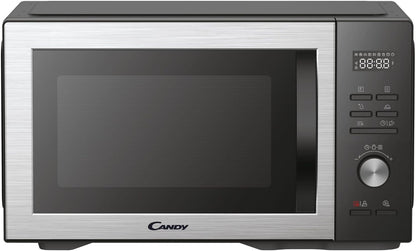 CMCA29EDLB Four Micro-Ondes Gril 1000W, Combiné À Chaleur Tournante, Grande Capacité 29L, Menus Pré-Programmés, Nettoyage Auto, Programmateur Digital, Fonction Décongélation, Noir Silver
