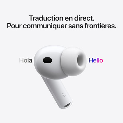 Airpods Pro 3 Écouteurs Sans Fil, Réduction Active Du Bruit, Détection De La Fréquence Cardiaque, Écouteurs Bluetooth, Audio Spatial, Son Haute-Fidélité, Recharge USB-C