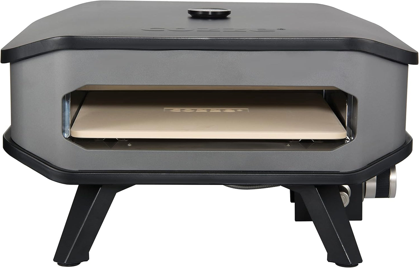 13" Four À Pizza À Gaz Portable Avec Thermomètre Intégré - Cuisson Parfaite, Black