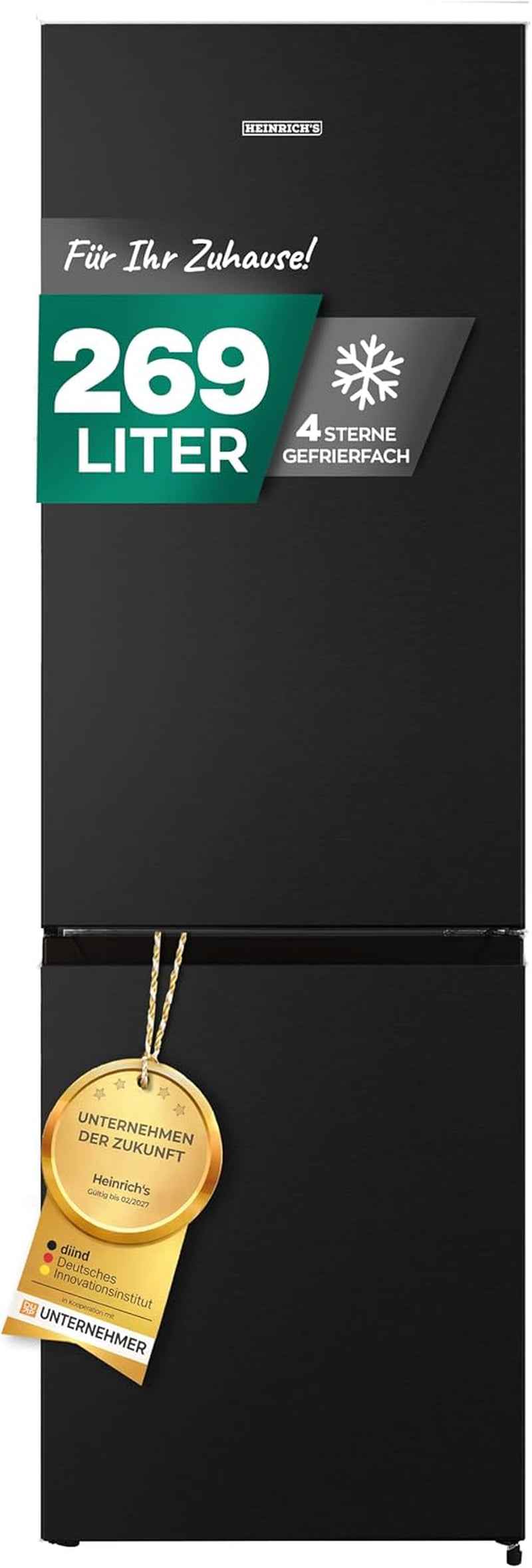Réfrigérateur-Congélateur 269 Litres, Volume De Refroidissement 198 L, Congélateur 71 L, Éclairage LED, Charnière De Porte De Réfrigérateur Interchangeable, Silencieux 39 Db, Grandes Boîtes