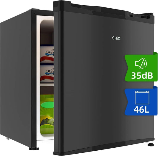 - CSD46D4 - Mini Réfrigérateur Bar 46L En Acier Inoxydable, Porte Réversible, 35Db