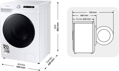 Appliances WD10T534DBW / S3 Laveuse Sécheuse 10 Kg, 1400 Tr/Min, Blanc