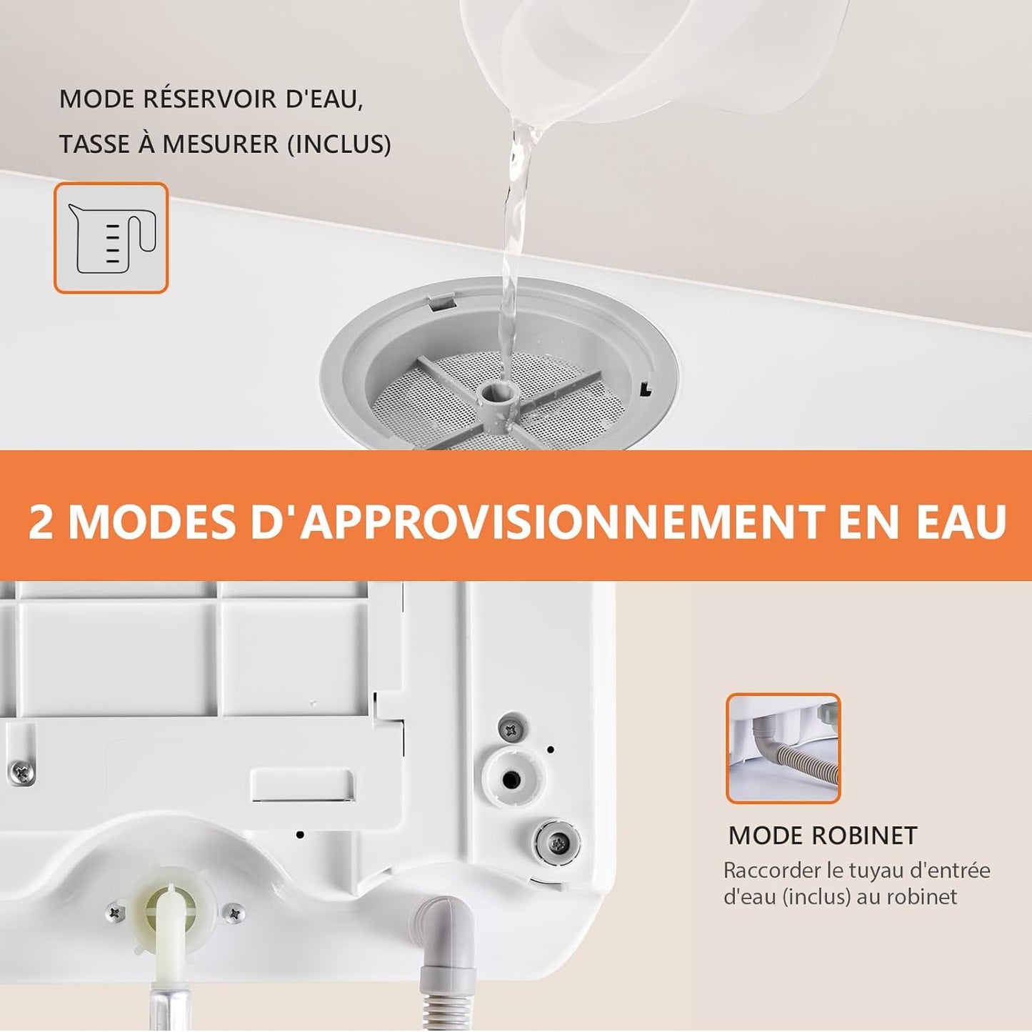 Lave-Vaisselle De Table, Mini Lave-Vaisselle Avec Comman Destactiles À LED, 45CM, 6 Programmes, Lavage Des Fruits, Soins Pour Bébés