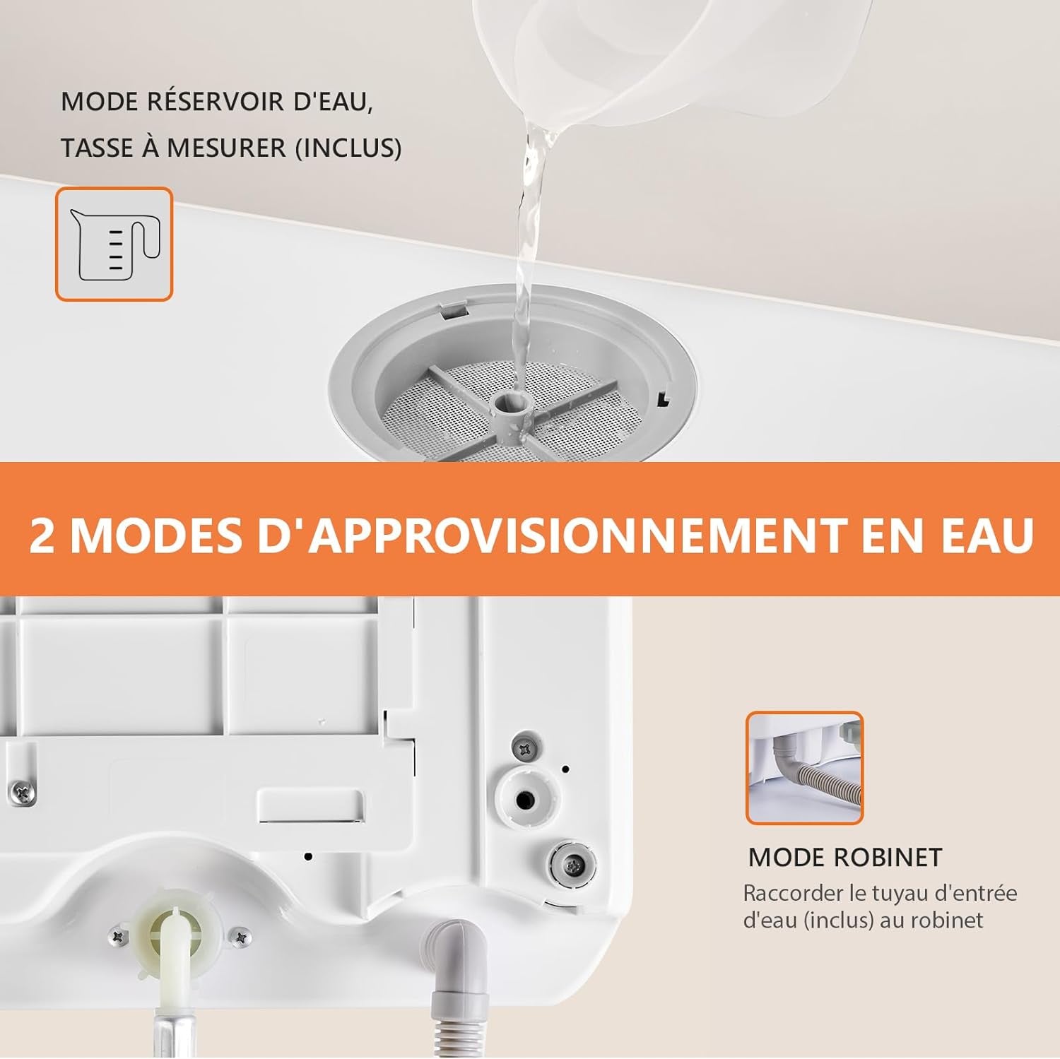 Lave-Vaisselle De Table, Mini Lave-Vaisselle Avec Comman Destactiles À LED, 45CM, 6 Programmes, Lavage Des Fruits, Soins Pour Bébés