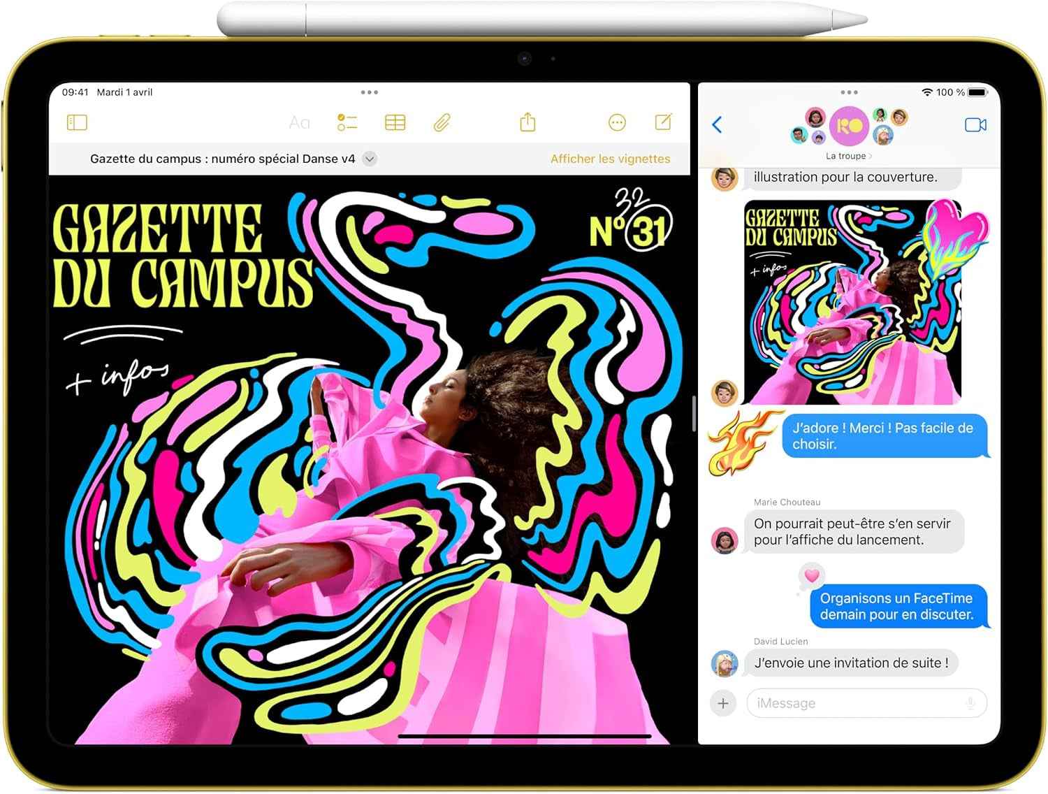 Ipad Avec Puce A16 : Écran Liquid Retina 11 Pouces, 128 Go, Wi-Fi 6, Caméras Avant/Arrière 12 Mpx, Touch ID, Autonomie D’Une Journée – Bleu