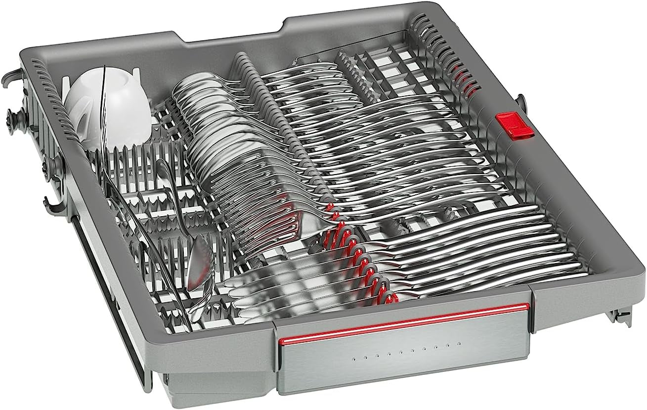 SPV6ZMX23E Série 6 Smart Lave-Vaisselle Entièrement Intégré, Largeur 45 Cm, Tiroir À Couverts, Programme Silence Particulièrement Silencieux, Perfectdry Avec Zéolite Sèche Même Le Plastique