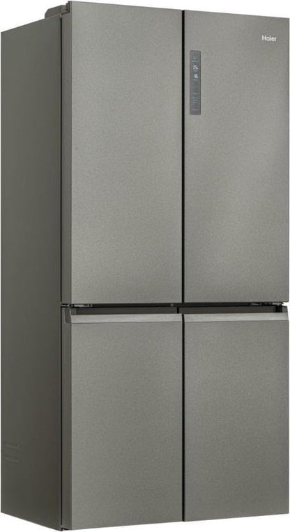 Cube 90 Serie 5 HTF-540DP7 Frigo Américain Autoportante 528 L F Platine, Acier Inoxydable