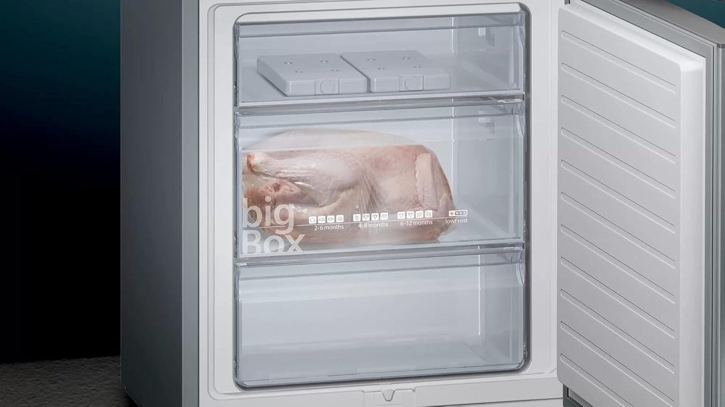 Réfrigérateur Congélateur Bas KG 49 E AI CA IQ500 Inox anti Trace De Doigts