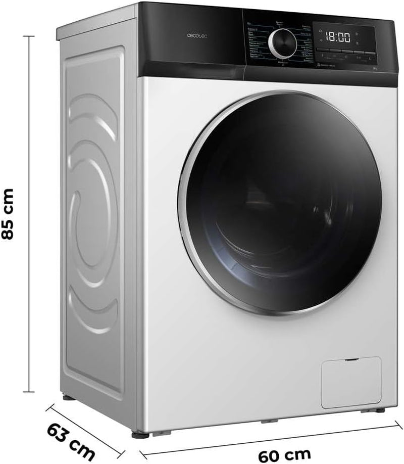 Lave Linge Bolero Dresscode 10500 Inverter a Essential; Capacité 10 Kg, 1950W, 1400 Rpm, Inverter plus Motor, Low Power Consumption, 16 Programmes, Steam Wash, Delay Start, White