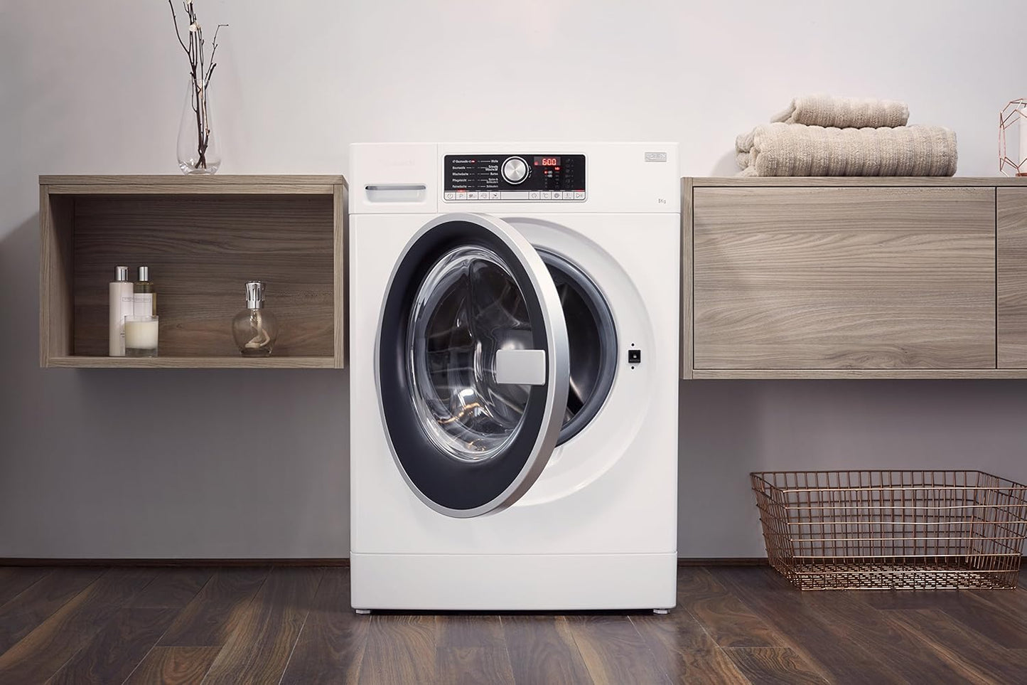 Bauknecht Wa Prime 854 Z Machine À Laver FL/A + + +/177 Kwh/An/1400 Tr/Min, 8 Kg/Ultra Silencieux Avec 48 Db/Zen Entraînement Direct/Blanc