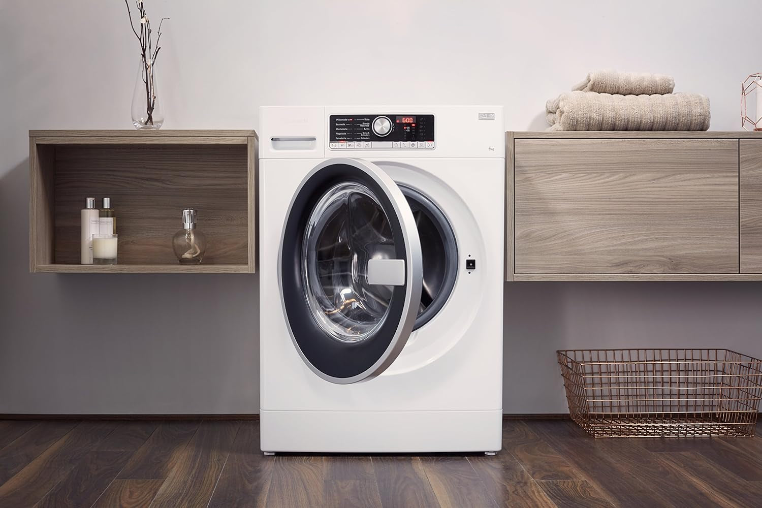 Bauknecht Wa Prime 854 Z Machine À Laver FL/A + + +/177 Kwh/An/1400 Tr/Min, 8 Kg/Ultra Silencieux Avec 48 Db/Zen Entraînement Direct/Blanc