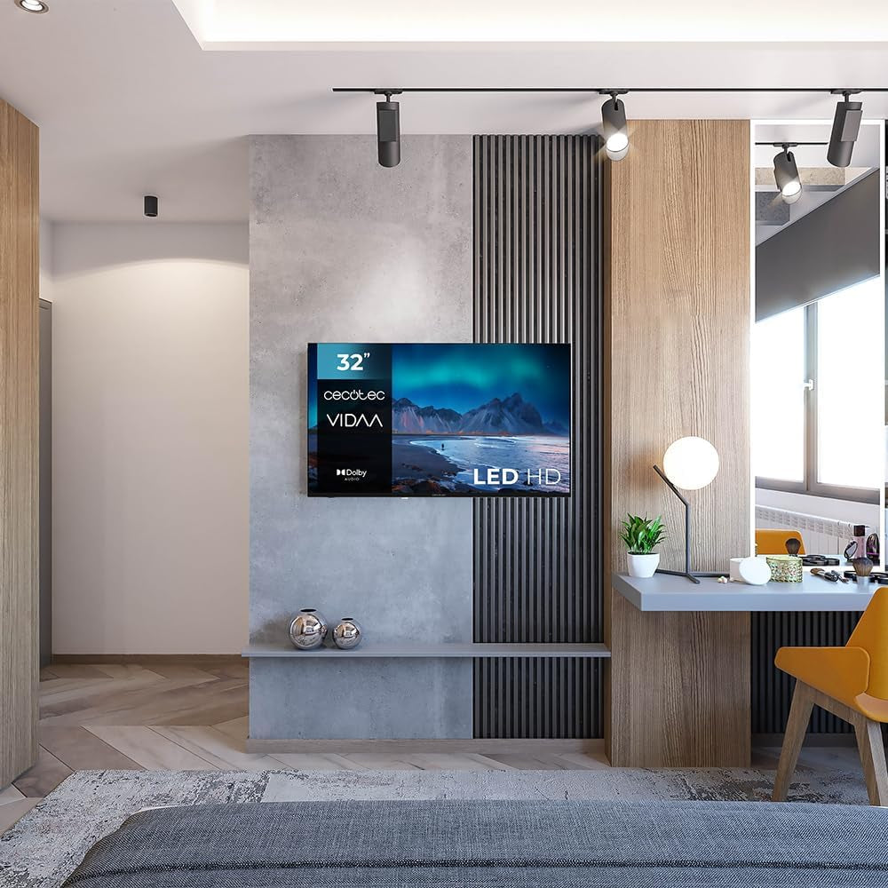 Smart TV - TV LED 32 Pouces Résolution HD - Série A5 ALH50032. Smart TV VIDAA, Système Audio Dolby, Wifi Intégré, Sortie Casque, Chromecast, 3 HDMI Et 2 USB