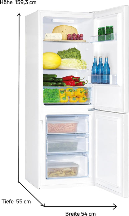 Amica KGCL 386 160 W Réfrigérateur-Congélateur Autoportante 227 L Blanc