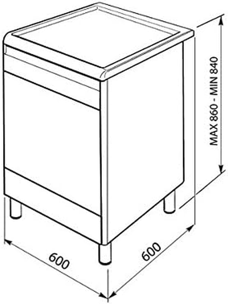 CX60SV9 Cuisinière - Fours Et Cuisinières (Autonome, Electrique, Combiné, 220-240 V, 50-260 °C, 50/60 Hz)