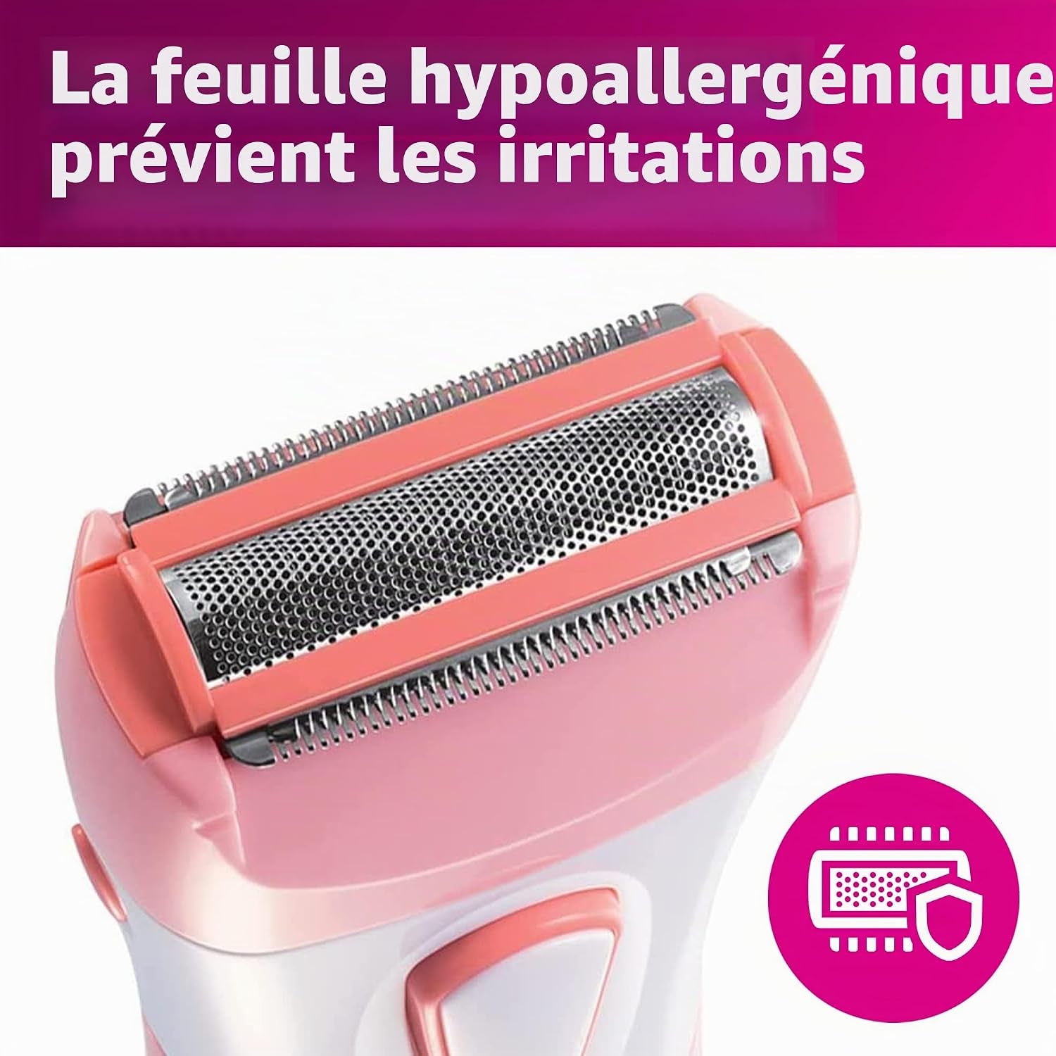 Satinshave Essential HP6306 Rasoir Électrique Pour Jambes, Utilisation Sans Fil Wet & Dry