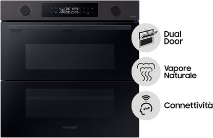 Four Électrique Ventilé Grill/Vapeur 76 Litres Classe A+ Noir - NV7B4540VBB/U5