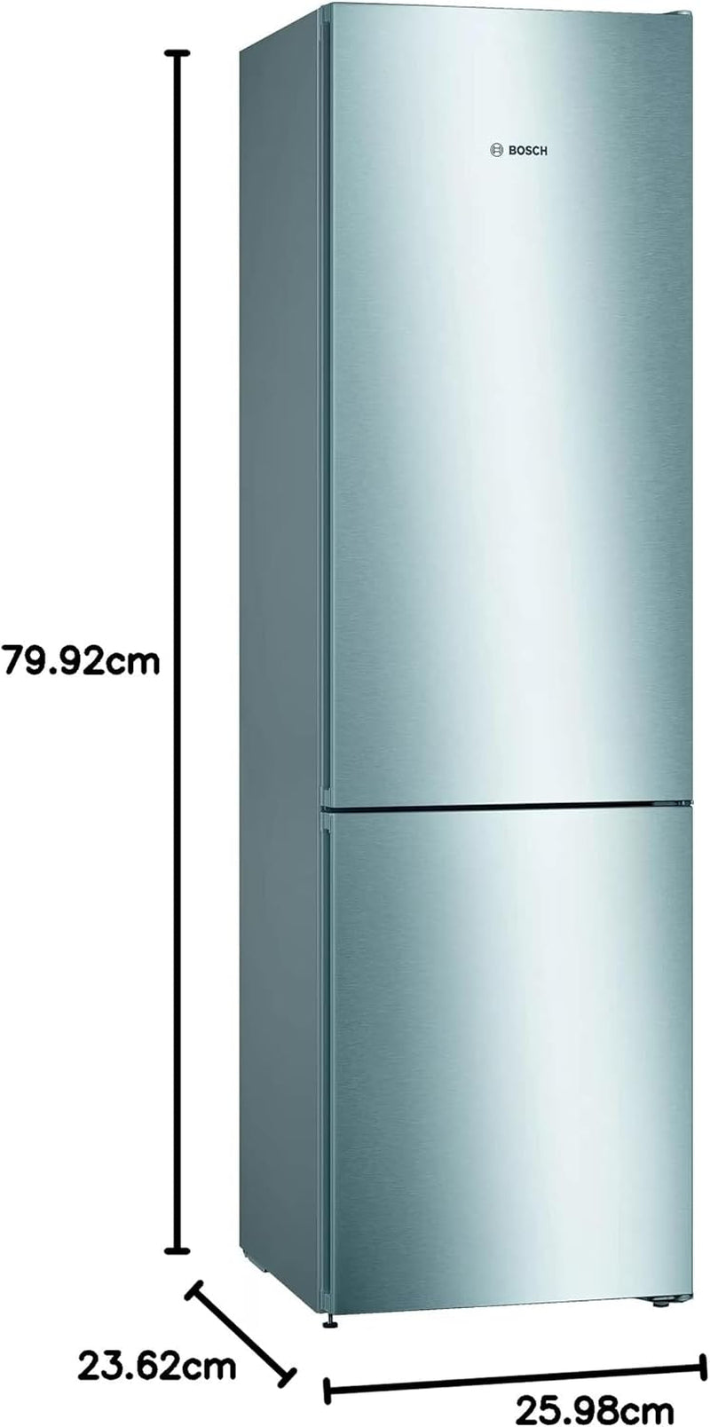 Home KGN39VIDA - Série | 4 Réfrigérateur Combiné Sans Installation, 203 Mm, Acier