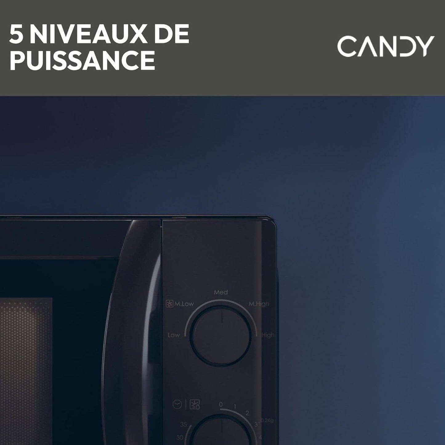 Idea CMG20SMW Four Micro-Ondes 700 W 20L, Fonction Gril, Fonction Décongélation, Plateau Tournant 25,5Cm, 5 Niveaux De Puissance, Blanc