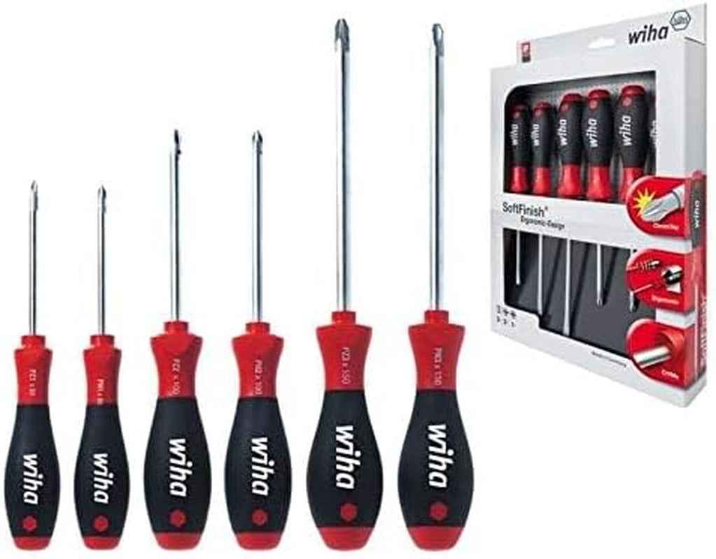 311K6 Jeu De Tournevis Cruciformes Phillips / Pozidriv Softfinish 6 Pièces (Import Allemagne)