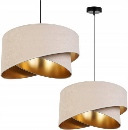 Light-Home Abat Jour Suspension Luminaire Lustre Industriel Milan - Moderne Abat Jour Plafond Pour Chambre Salon Et Cuisine - En Metal - Crème