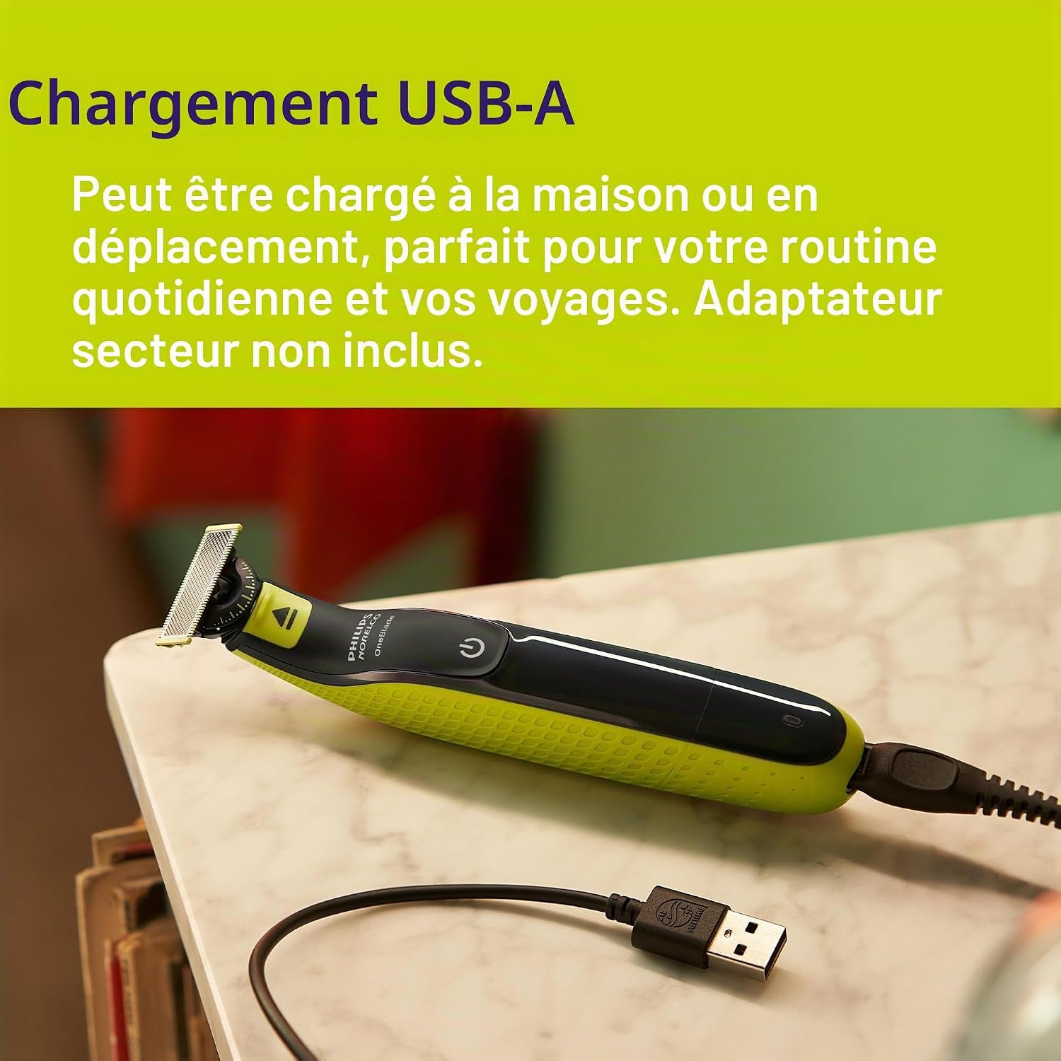 Philips  Oneblade 360 Face Hybrid Tondeuse Et Rasoir Emballage Sans Frustration QP2724/90