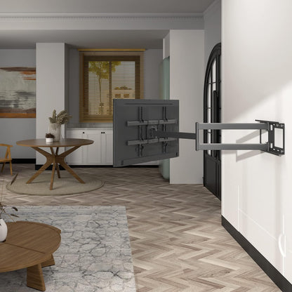 Support Mural TV À Extra Longue, 32-75 Pouces, Portée 1040 Mm | Charge Maximale 60 Kg, VESA Max 600X400 Mm, Pivotement, Inclinaison Et Rotation, Écrans Plats Ou Incurvés