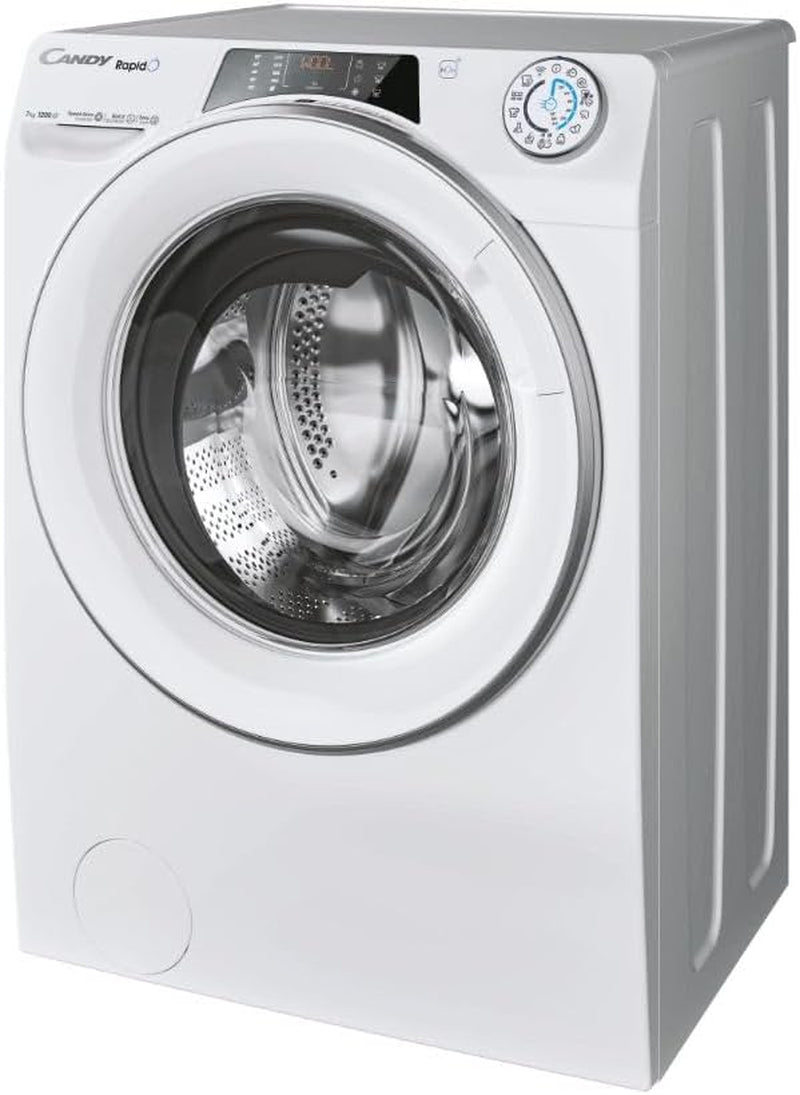 Machine À Laver 7 Kg 1200 Tours, Type Chargeur Frontal, Onduleur - RO41274DWMST/1-S Rapidó