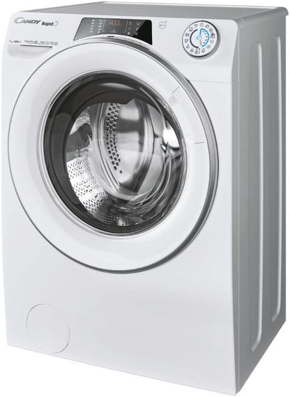 Machine À Laver 7 Kg 1200 Tours, Type Chargeur Frontal, Onduleur - RO41274DWMST/1-S Rapidó