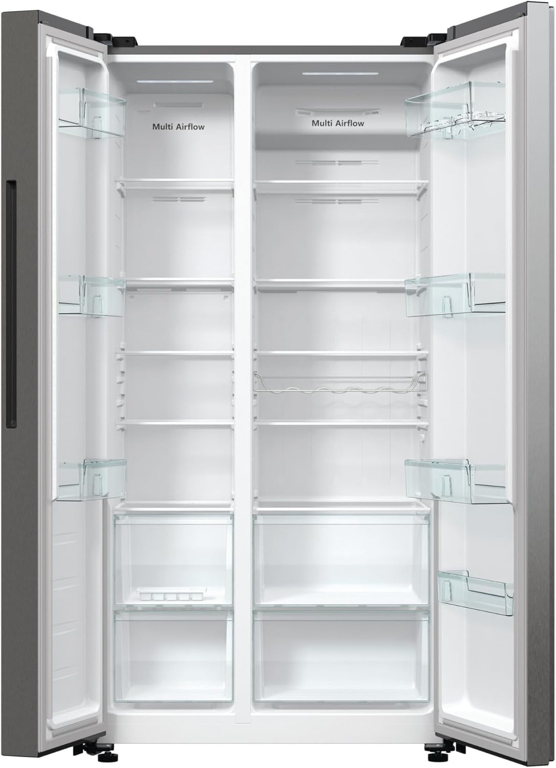 Hisense RS711N4ACE Frigo Américain a Encastrer/À Poser Acier Inoxydable 550 L A+
