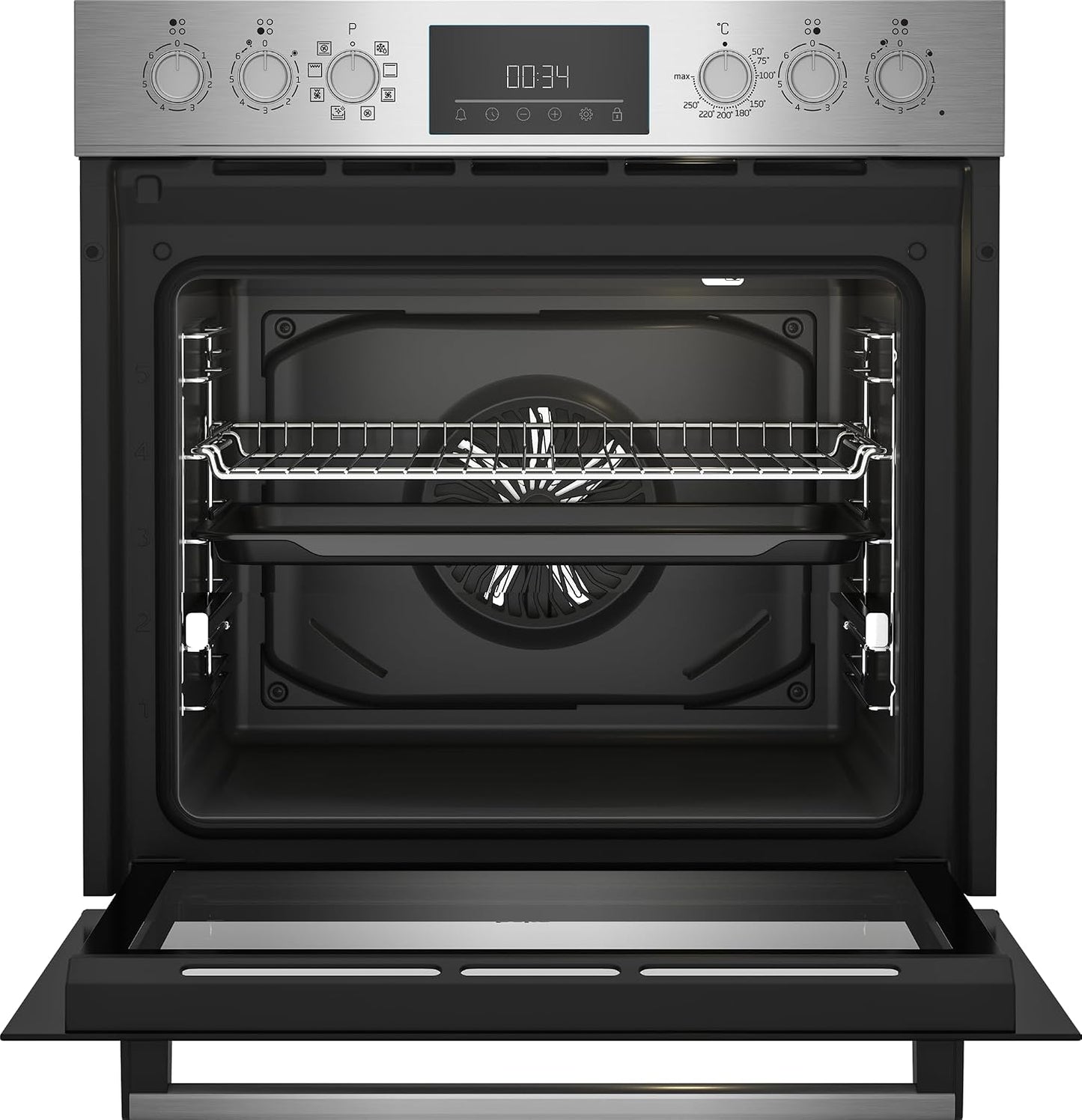 BBUM12328X Aeroperfect Ensemble De Plaques De Cuisson Encastrables En Vitrocéramique 8 Types De Chauffage Fonction Nettoyage Steamshine Acier Inoxydable