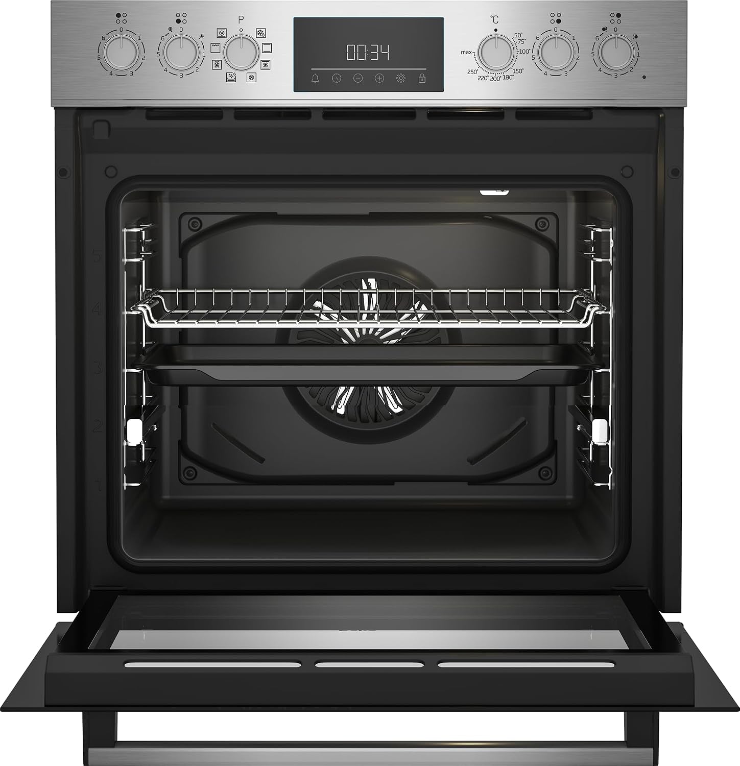BBUM12328X Aeroperfect Ensemble De Plaques De Cuisson Encastrables En Vitrocéramique 8 Types De Chauffage Fonction Nettoyage Steamshine Acier Inoxydable