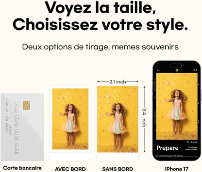 Imprimante Photo Portable  Mini 2 Retro 4PASS (5,3 X 8,6 Cm) + Paquet De 38 Feuilles, Noir | Compatible Bluetooth, Iphone Et Smartphone Android, Résistant Aux Taches, Résistant À L'Eau, Résistant À La Décoloration