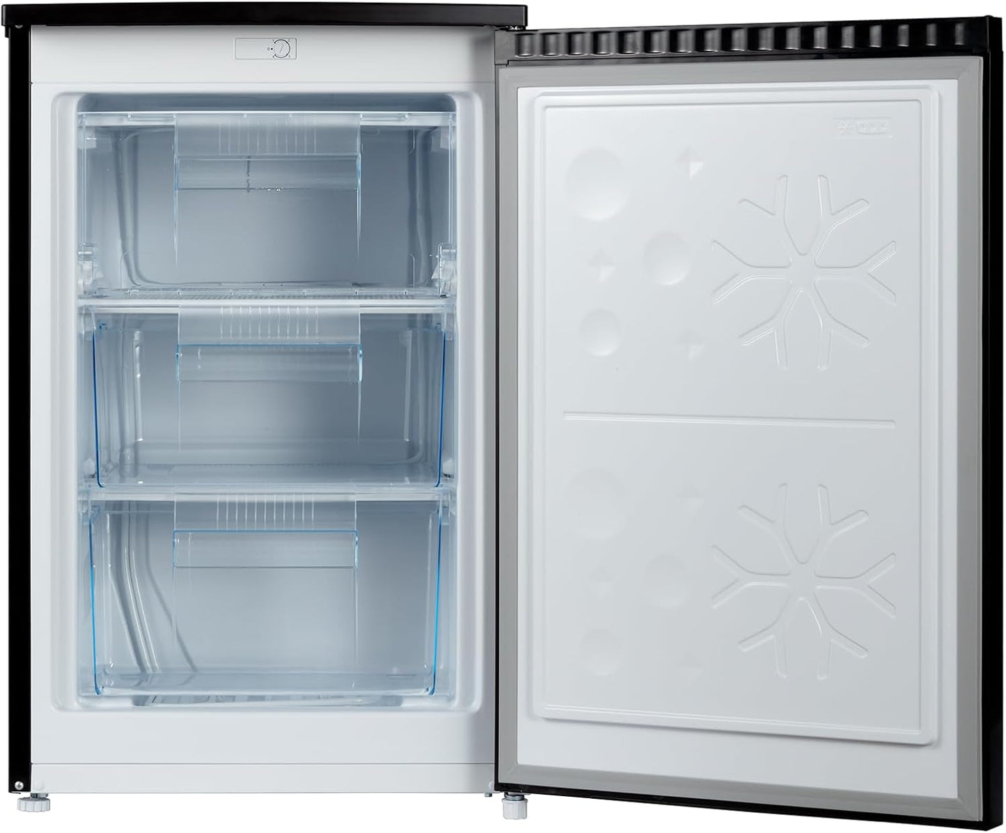 Congélateur Armoire 85L Pour Cave Ou Bureau Noir (CSD90D4D) | -24°C, 39Db, Porte Réversible, Thermostat Réglable, Gain De Place