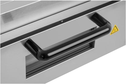 Four À Pizza Electrique RCPO-2000-1PE (2000W, Argile Réfractaire, Pierre De Cuisson, Surface De Cuisson De 40X40X1,5Cm, Fonction Minuterie Jusqu'À 120 Min)