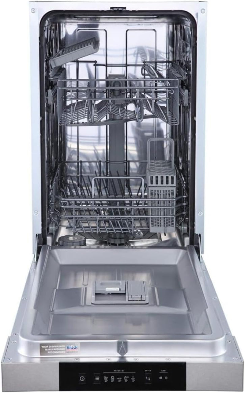 Gorenje GI 520 E15X Lave-Vaisselle Partiellement Intégré, 45 Cm, 9 Couverts, 5 Programmes, Programme De Nettoyage De 1 H, Panier Supérieur Réglable En Hauteur, Protection Complète Contre Les