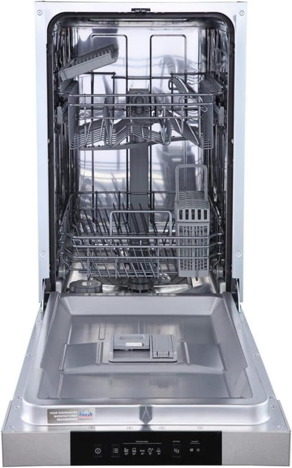 Gorenje GI 520 E15X Lave-Vaisselle Partiellement Intégré, 45 Cm, 9 Couverts, 5 Programmes, Programme De Nettoyage De 1 H, Panier Supérieur Réglable En Hauteur, Protection Complète Contre Les