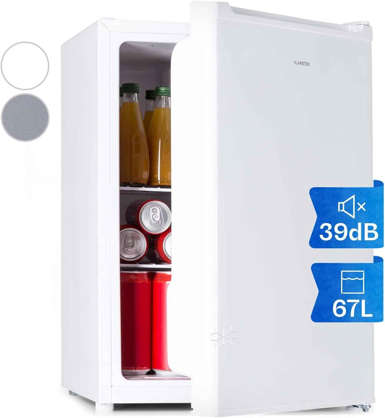 Mini Frigo De Chambre De 67L Pour Boissons Et Bieres, Petit Frigo Silencieux, Mini Bar Intérieur/Ext, Petit Refrigerateur Camping, Stockage De Vins, Cosmetique, Étagères Réglables, 5-14°C