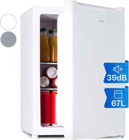 Mini Frigo De Chambre De 67L Pour Boissons Et Bieres, Petit Frigo Silencieux, Mini Bar Intérieur/Ext, Petit Refrigerateur Camping, Stockage De Vins, Cosmetique, Étagères Réglables, 5-14°C