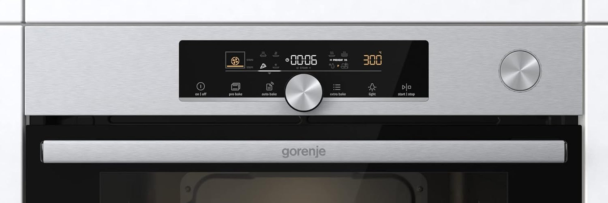 738599 Optibake Advanced BSA 6747 A04X Four Encastrable / 77 L/Air Chaud/Autobake/Commande Tactile/Thermomètre De Cuisson/Gentleclose & Open/Steam Assist/Step Bake/Pizzamode