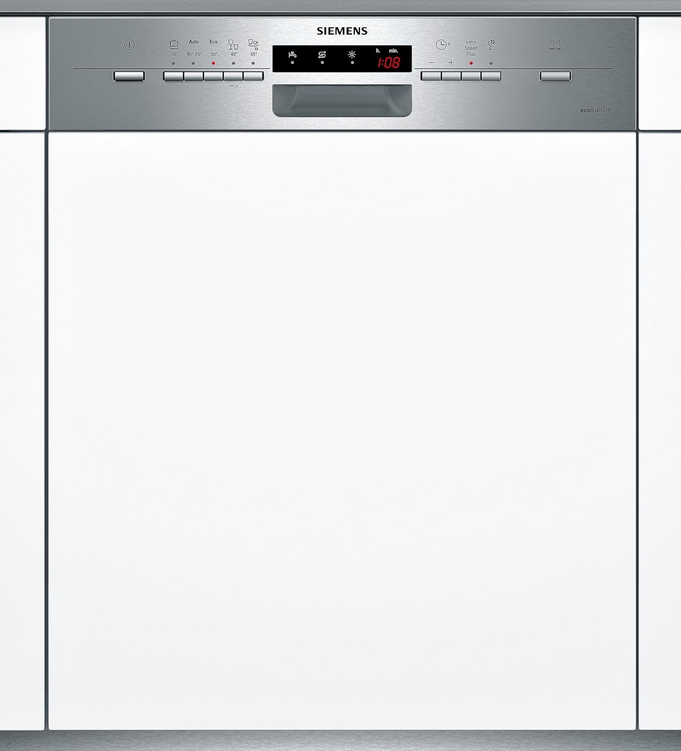 SN55N532EU Lave-Vaisselle - Lave-Vaisselles (Semi Intégré, A, A+++, Blanc, Boutons, A)