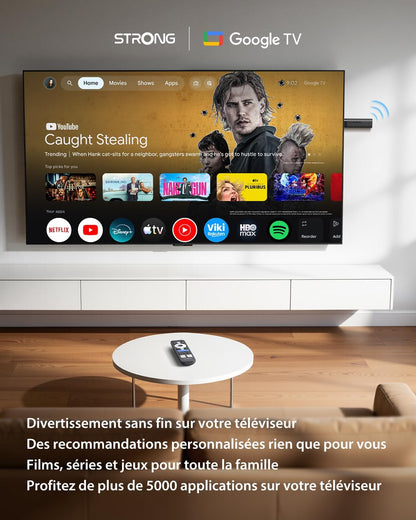 Leap-Nova-X TV Stick, Android 14, 2 Go RAM + 32 Go ROM, 4K UHD | Dolby Vision & Dolby Audio, HDR10+, Wi-Fi 6, Commande Vocale Et plus De 5000 Apps