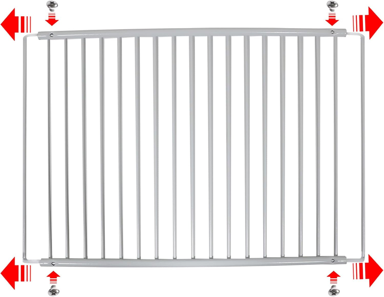 Étagère De Réfrigérateur Compatible Avec Beko Réfrigérateur/Congélateur Réglable Revêtement Plastique Blanc Extensible (Lot De 2 Étagères, Grand, 425 Mm – 670 Mm X 320 Mm)