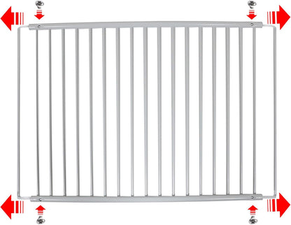 Étagère De Réfrigérateur Compatible Avec Beko Réfrigérateur/Congélateur Réglable Revêtement Plastique Blanc Extensible (Lot De 2 Étagères, Grand, 425 Mm – 670 Mm X 320 Mm)