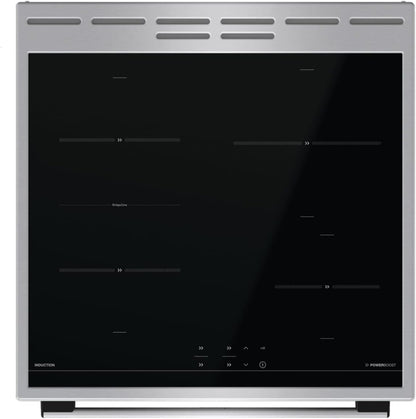 GEIT6C60XPG Cuisinière Électrique Sur Pied Avec Plaque À Induction / 60 Cm / 71 L/Airfry/Sécurité Enfant/Gentleclose/Aquaclean/Bridgezone/Powerboost/Acier Inoxydable