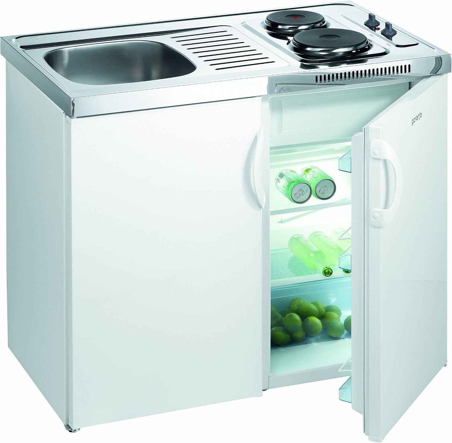 MK 110 Mini Cuisine/100 Cm/Pantry Cuisine/Blanc S-L 41 Weiß
