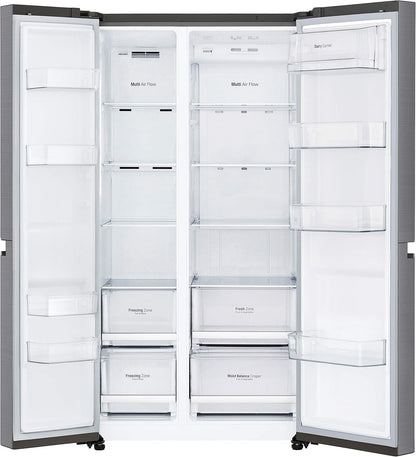 GSB470BASZ Réfrigérateur Américain Side by Side Total No Frost Avec Congélateur, 642 L, Smart Diagnostic - Réfrigérateur Intelligent Avec Wi-Fi Et Écran LED Extérieur