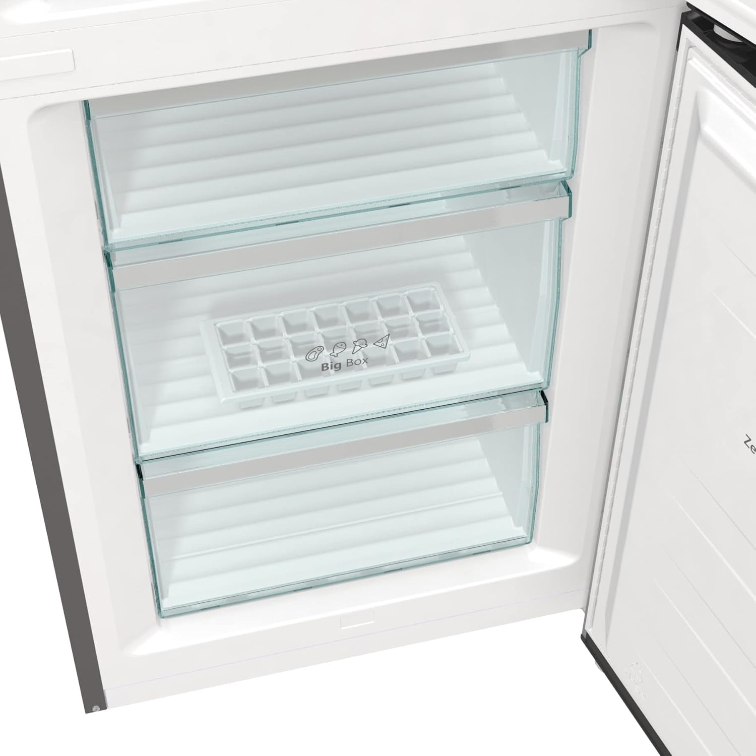 Hisense RB470N4CIC Réfrigérateur Combiné - Nofrostplus, Multiflow 360°, Crispzone, Adapttech, Fastfreeze, Écran LED, Réfrigérateur 255L, Congélateur 106L, 35 Db, 169 Kwh/An, Argent